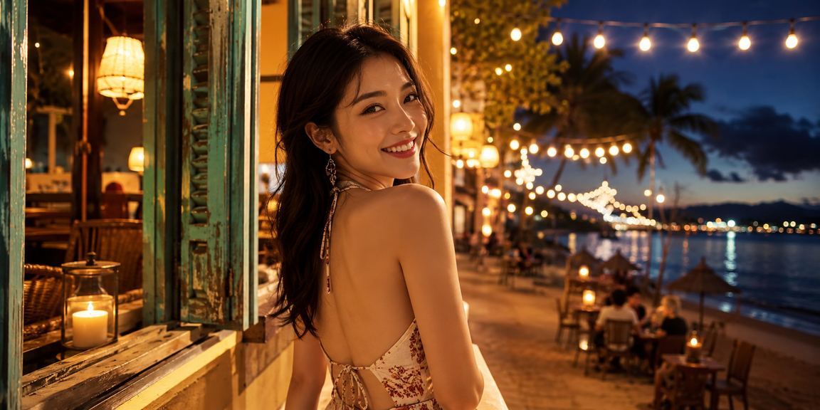 Không gian thư giãn tại Hội An với màn hình hiển thị giao diện casino trực tuyến