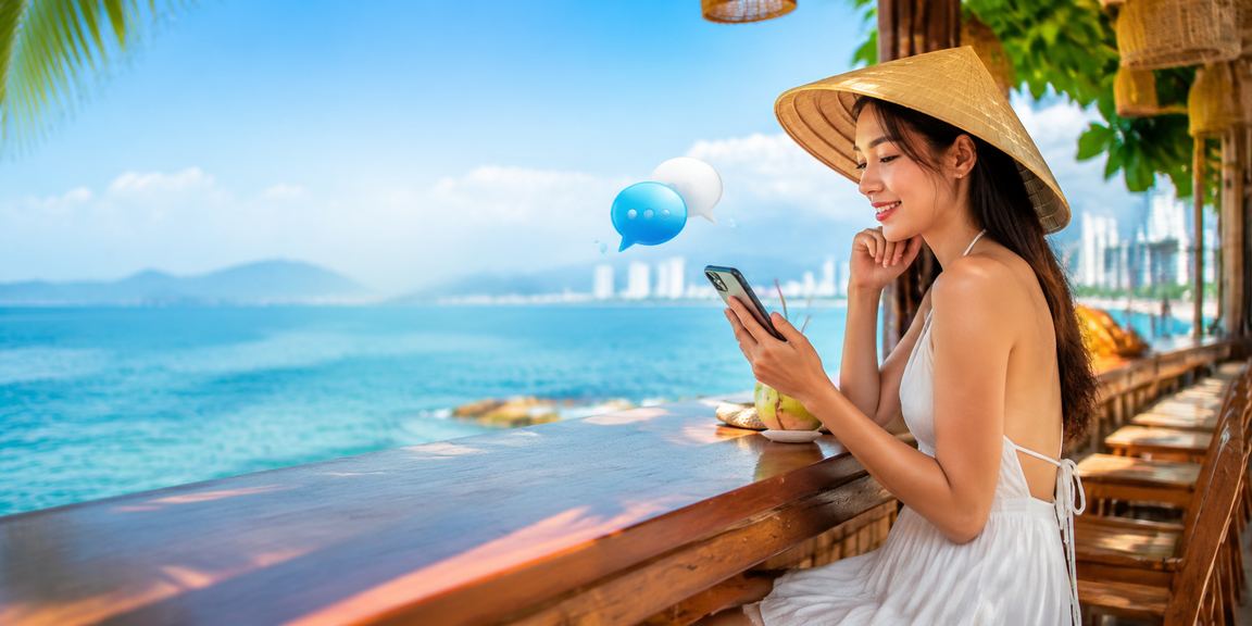 Người dùng Nha Trang truy cập casino và đặt cược thể thao trên điện thoại di động