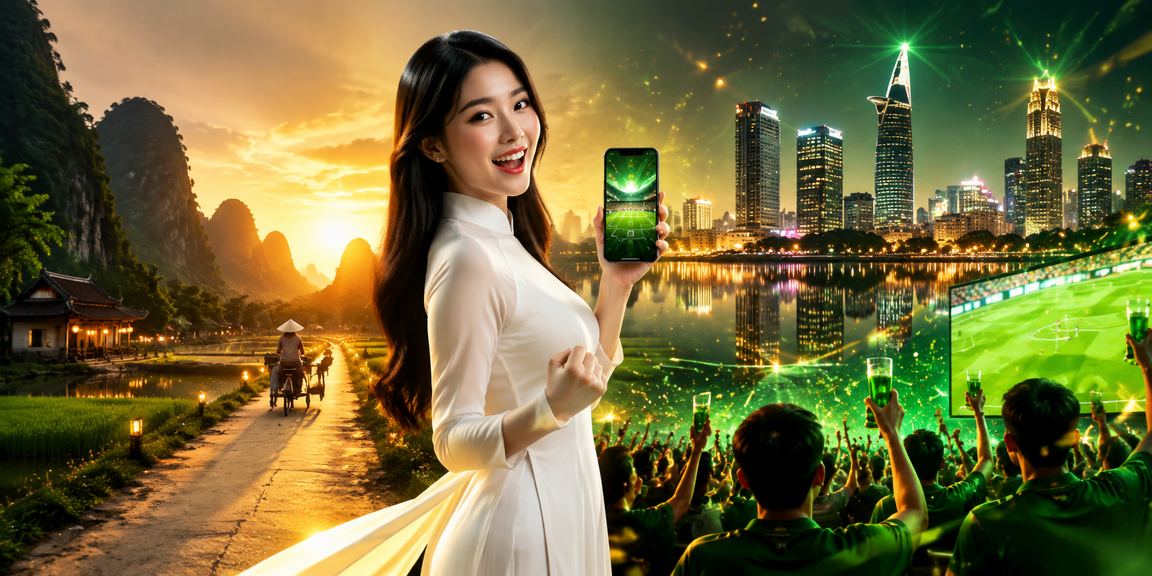 Người dùng Ninh Bình xem cá cược bóng đá trực tuyến trong trang phục áo dài truyền thống